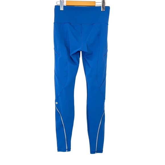 LULULEMON luxtreme leggings Cadence Crusher Tight Dark Royal size 6 EUC - Picture 7 of 14